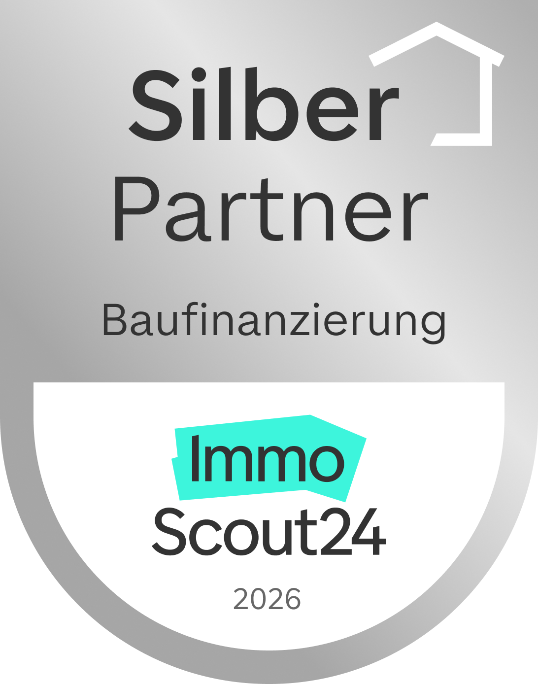 Dieses Experten-Siegel für Baufinanzierungen erhalten nur geprüfte ImmoScout24 Partner mit sehr guten Beratungsleistungen.
